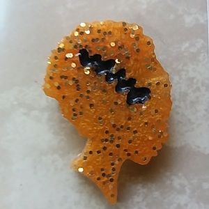 Bride of Frankenstein Brooche/Pin Handmade